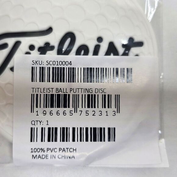 Scotty Cameron Titleist Golf Ball Putting Disc White Black - NEW - Picture 5 of 5